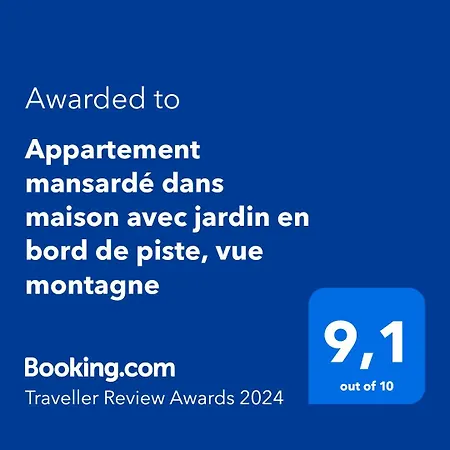 Appartement Mansardé Dans Maison Avec Jardin En Bord De Piste, Vue Montagne *
